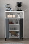 Hanah Home Ada 1202 Armario Multiusos Blanco y Antracita